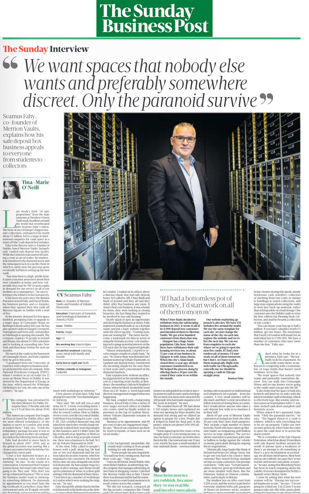 Business Post Glasgow Vaults Glasgow Vaults